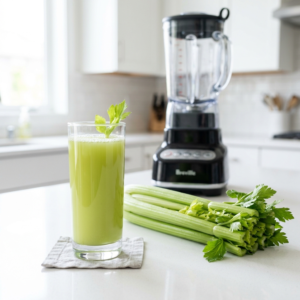 How to make celery juice with a blender